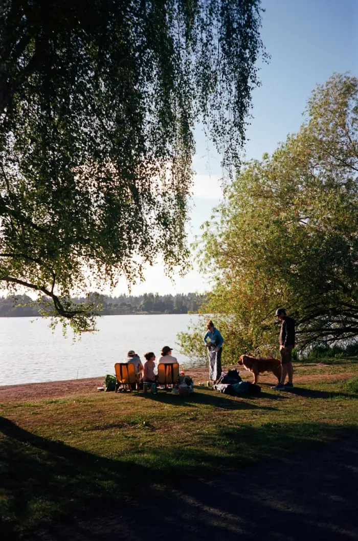 Tarde en el lago